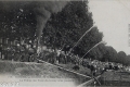 Concours de manoeuvre de pompes 1906, la pompe de Vaux-en-Cernay sous pression