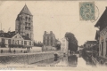 Corbeil carte postale maison penchée